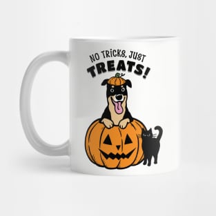Rottweiler Halloween No Tricks Just Treats Mug